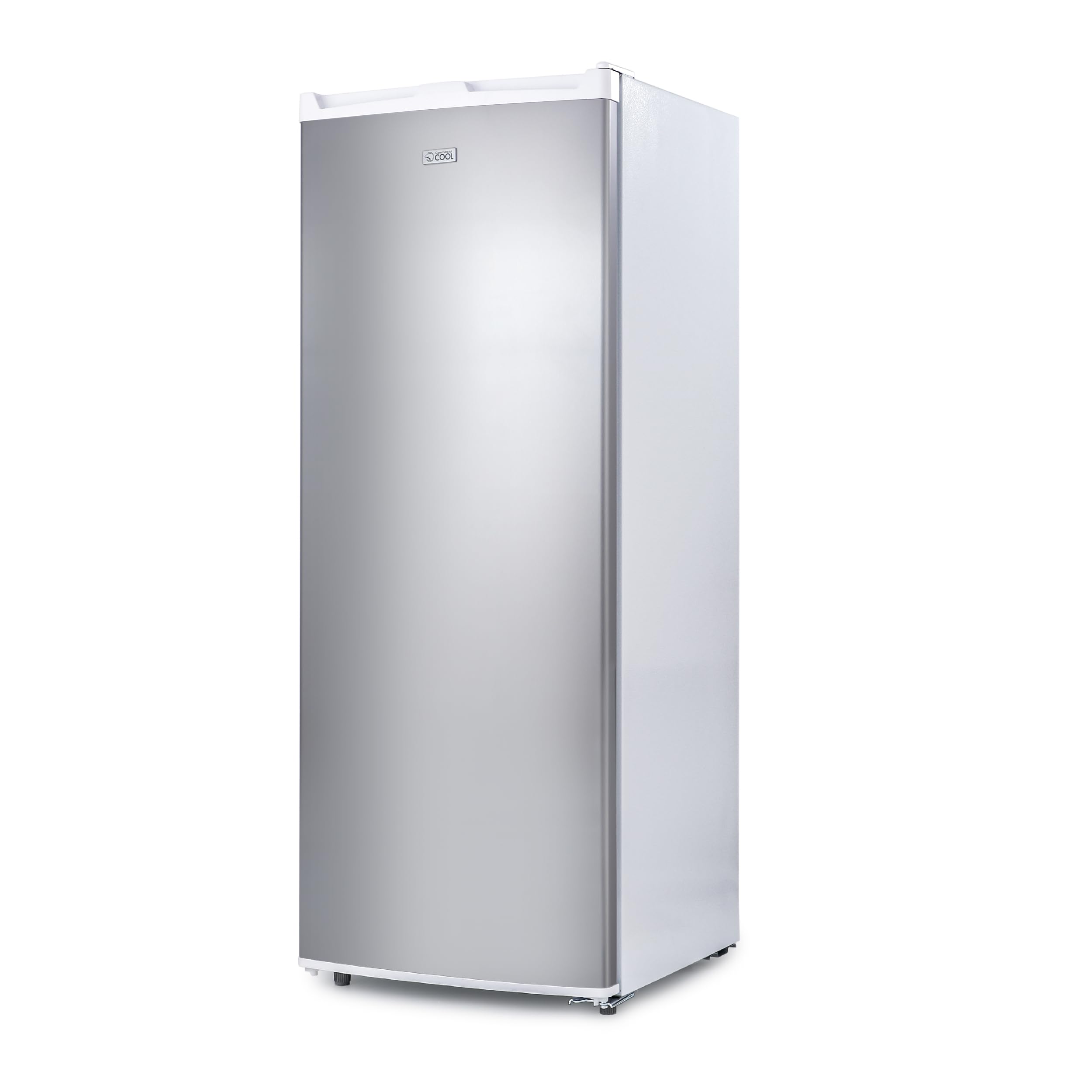 Commercial Cool Upright Freezer, Stand Up Freezer 6 Cu Ft with Reversible Door, White with VCM Door on Fridge.com
