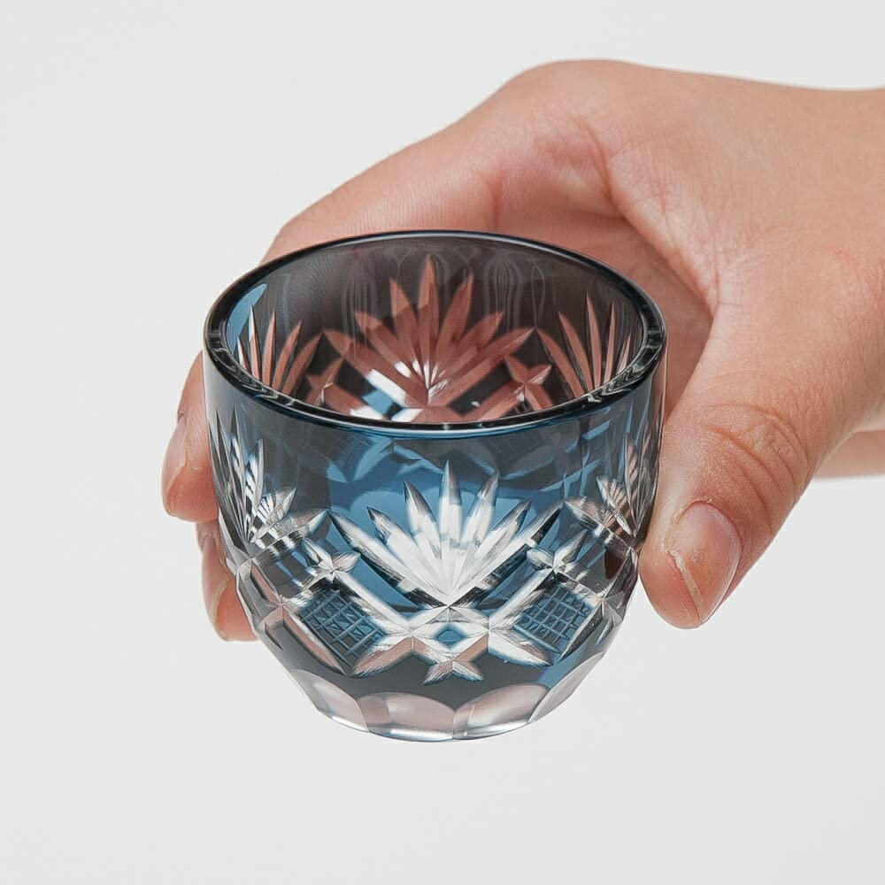 Amazon.co.jp: 切子 お猪口 おちょこ 日本酒 冷酒 お酒 ガラス 切子
