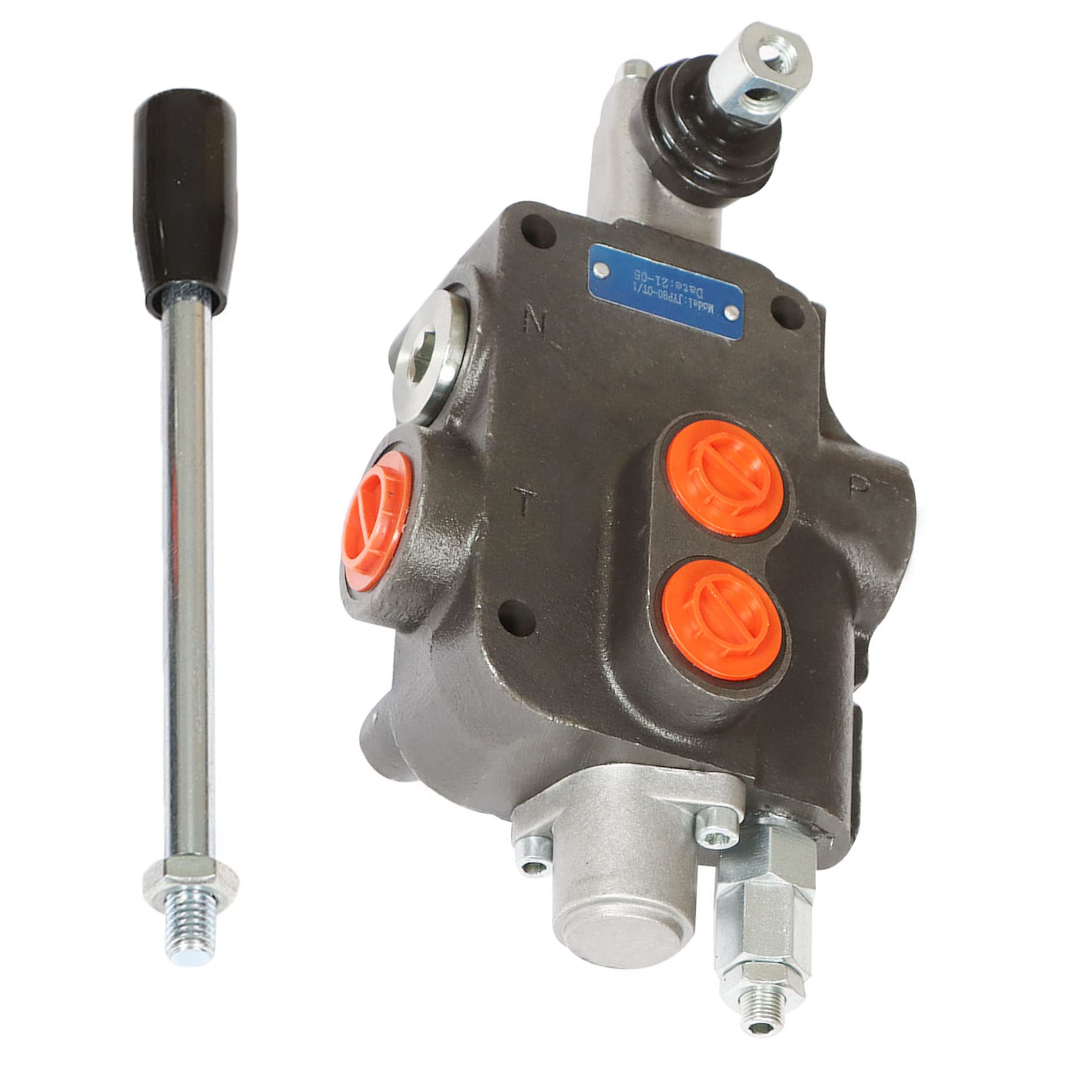 Válvula hidráulica de 1 carrete de 21 GPM 3600 PSI con puertos SAE, válvula de control direccional ajustable hidráulica para tractores pequeños, tractores y cargadores