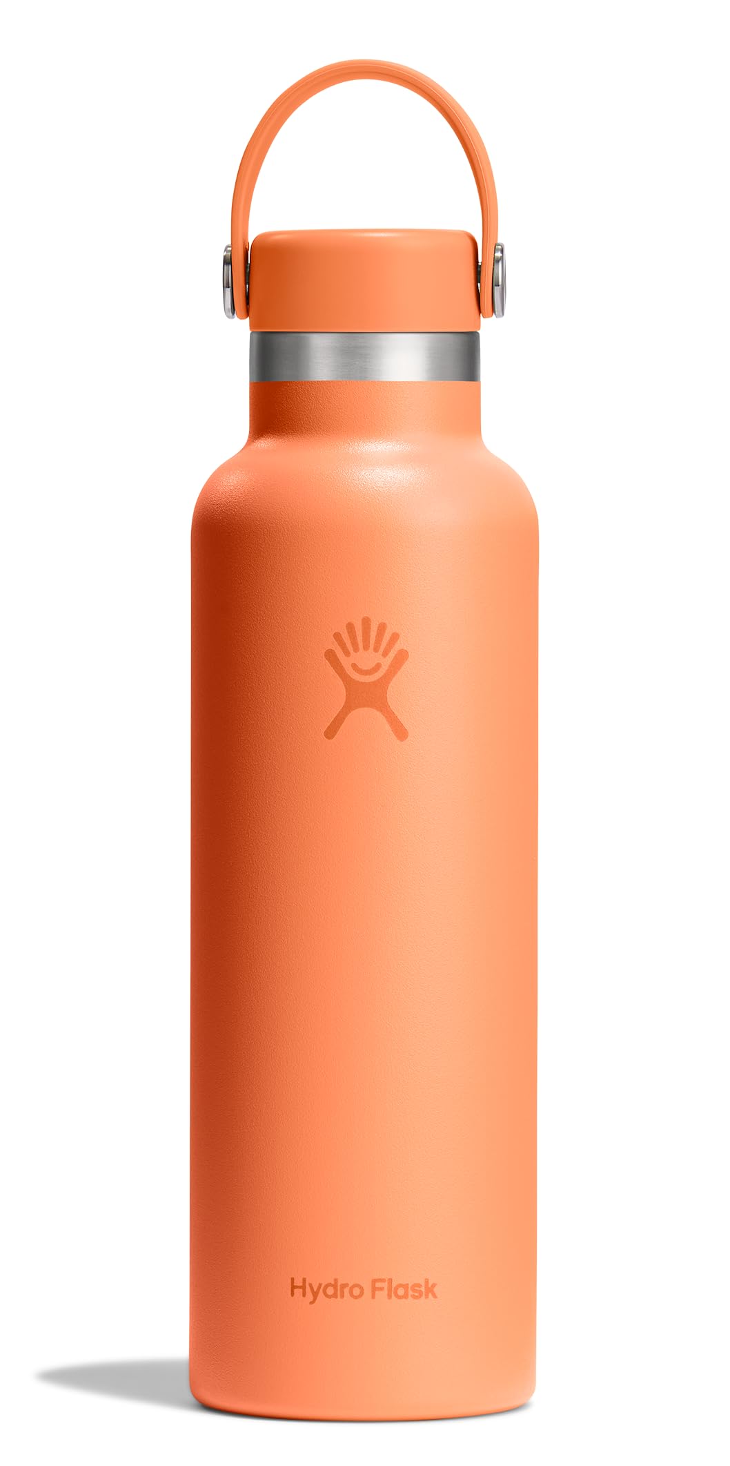 Hydro Flask Water Bottle - Insulated Stainless Steel - Non Spill, Leakproof in 21 Oz Nectar Orange