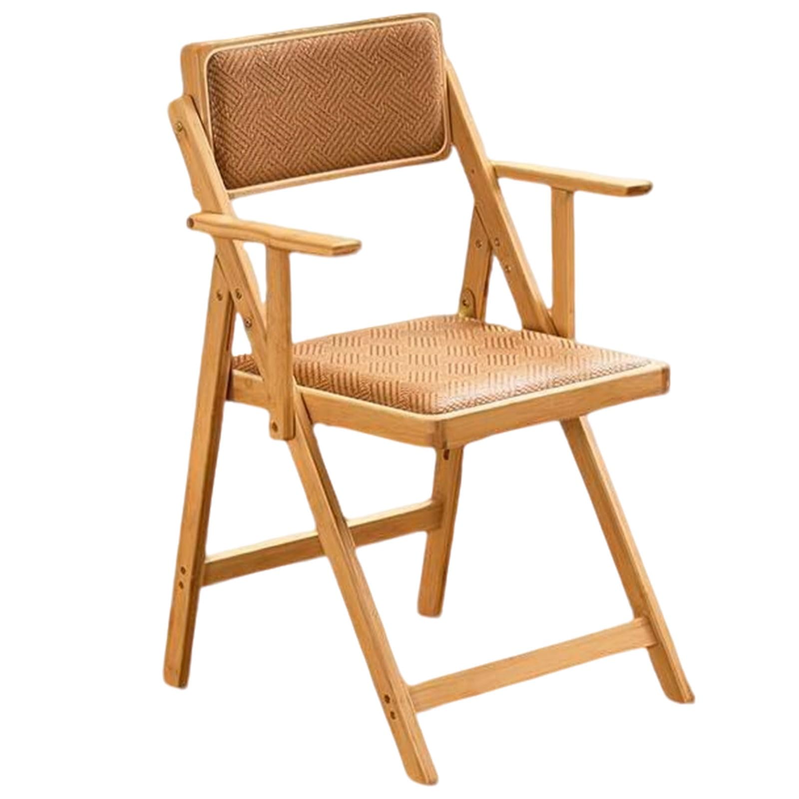 Chaise pliante en bambou haut de gamme avec accoudoirs structure robuste Moso