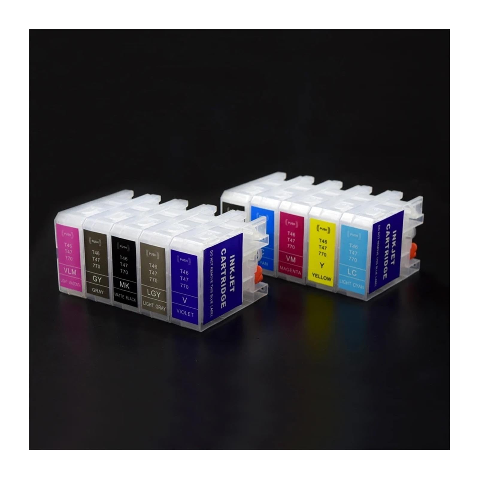10pcs Cartucho de Tinta vacío T46S T47A Compatible con Epson SureColor