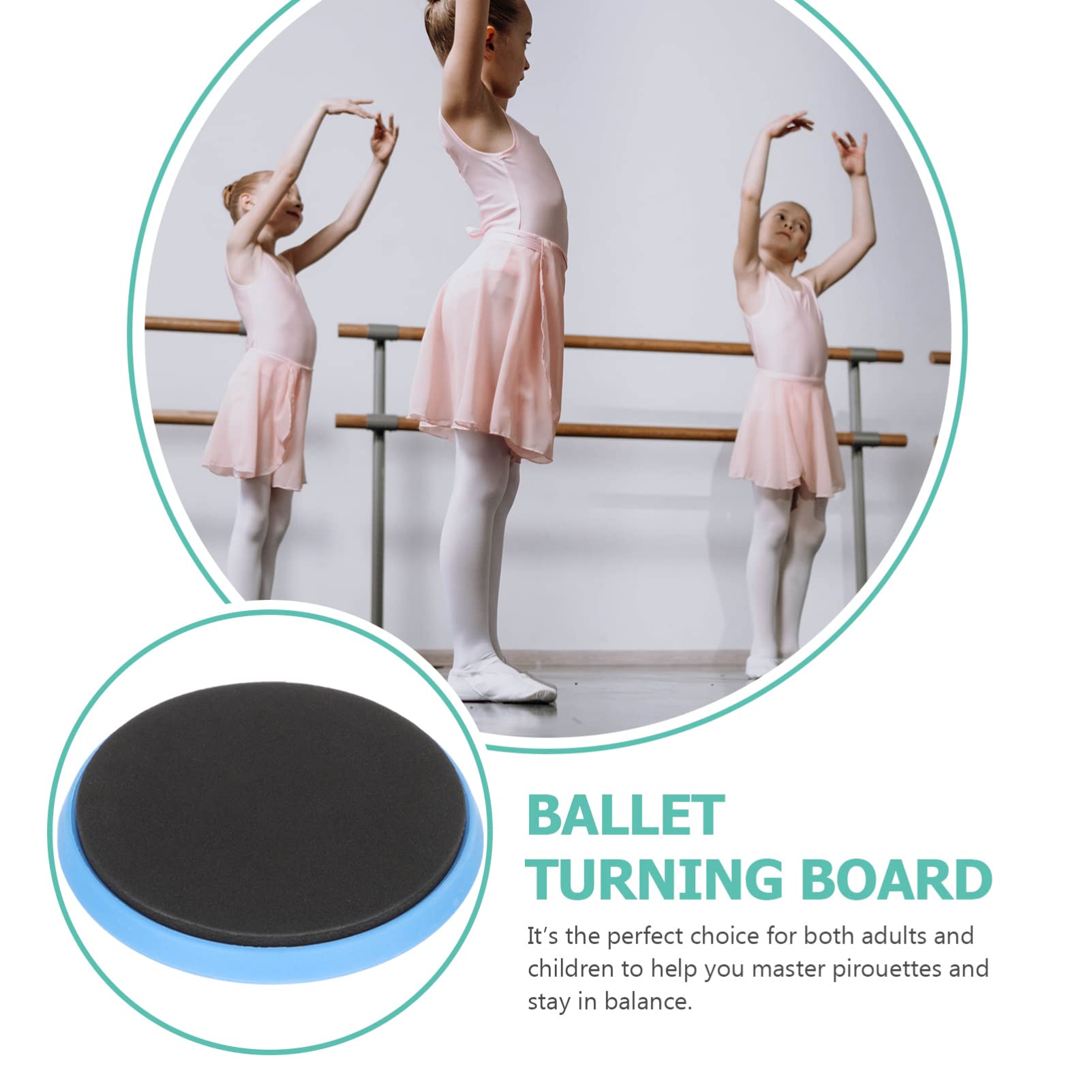 BESPORTBLE Plateau Tournant pour Danseuses Planche Équilibre pour Patinage Outil Entraînement Rotatif pour Danse