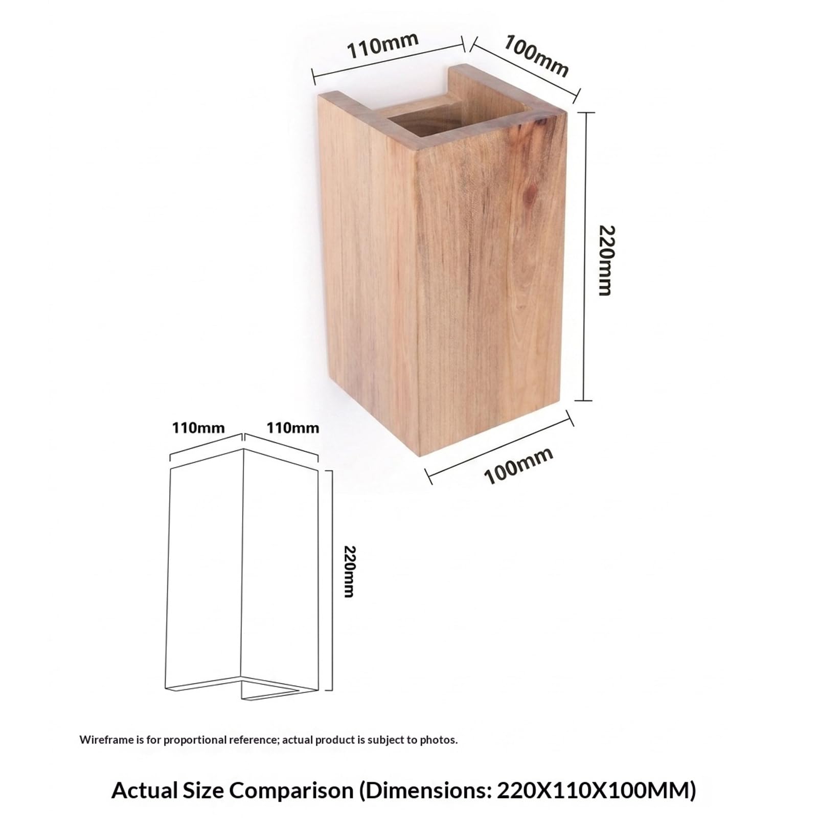 BARCELONA LED Applique Murale Bidirectionnelle en Bois Naturel "Durga" - Style Scandinave, Moderne, Japandi, Industriel et Classique, Éclairage Intérieur avec 2 x GU10