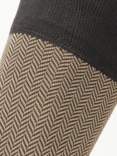 Image of Theater Brown Men's Socks | Mercerised Cotton | Mid Calf Length | Anti-Bacterial | Luxury Office Look | Comfortable & Skin-Friendly