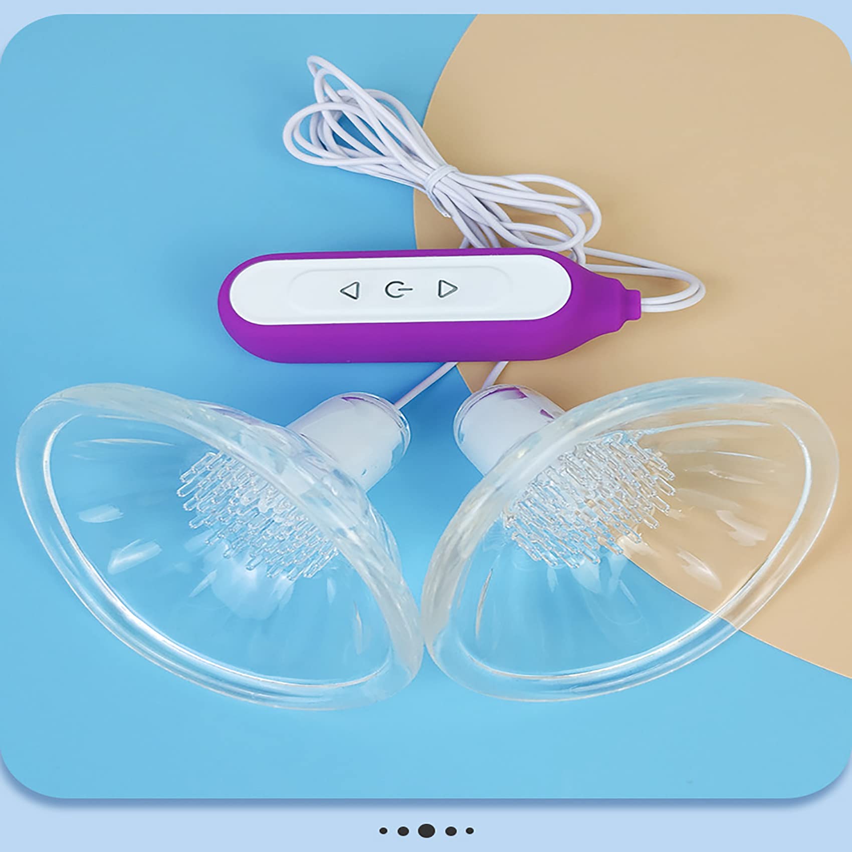 Elektrisch Nippelsauger Brustwarzen Vibratoren Für Sie Silikon Milchpumpe Nippel Sucker Vibrator Brust Stimulation Massagegerät Mit 3 Vibrationsmodi / 9 Frequenzen Sexspielzeug,Rosa,USB