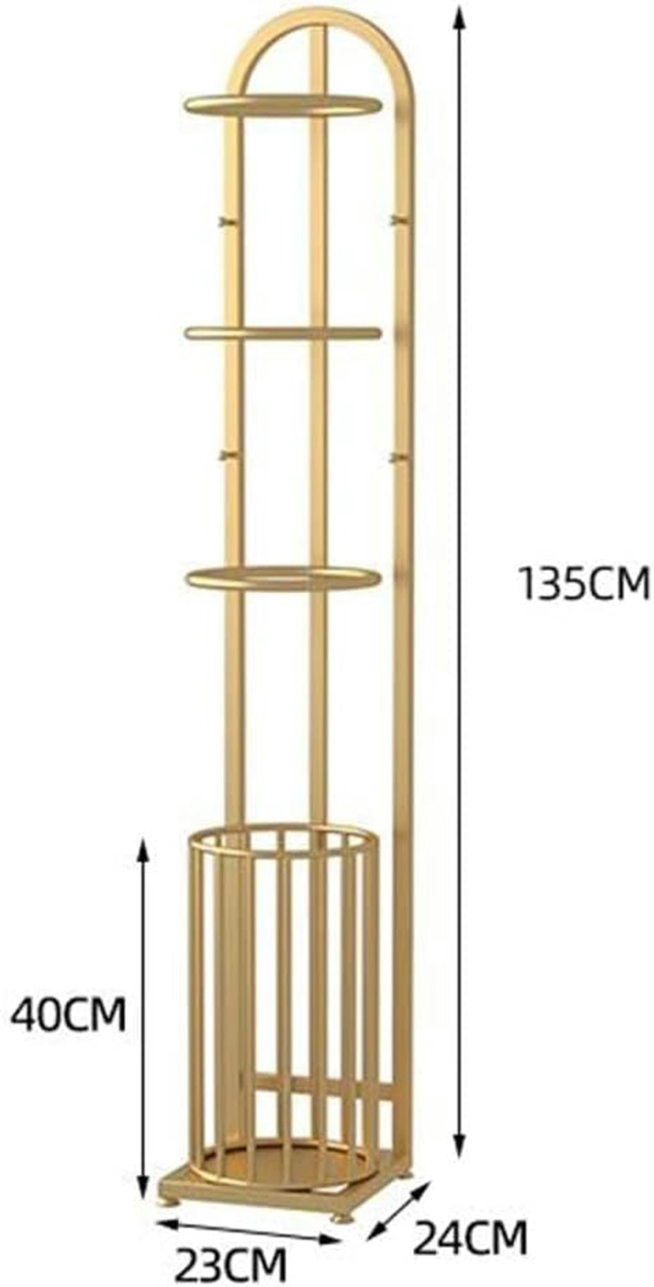 Regulowany stojak na piłki sportowe, stabilne przechowywanie do siatkówki, piłki nożnej, badmintona, zdejmowana konstrukcja (śr. 23 x 24 x 135 cm) – idealny do domowej siłowni