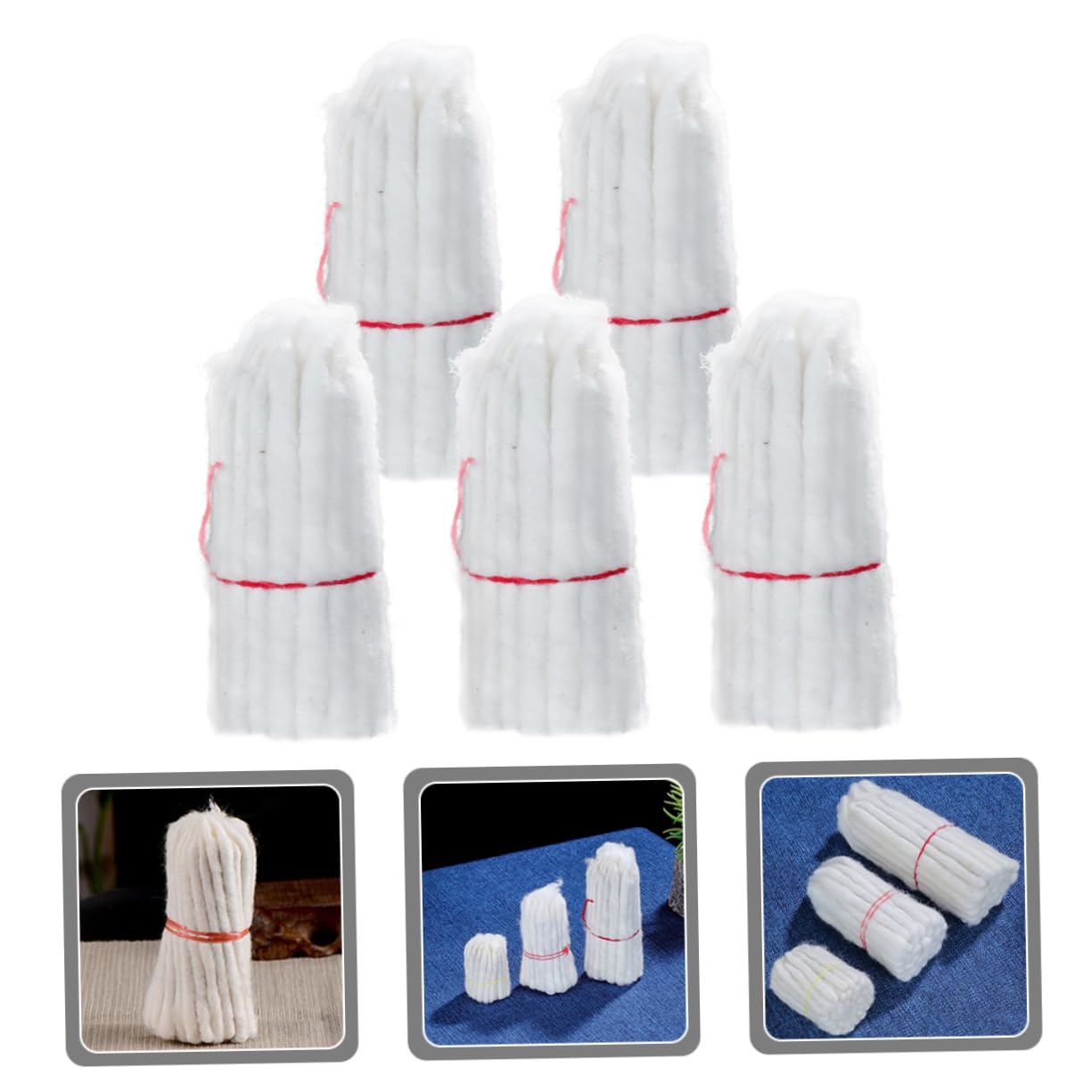 Homoyoyo 5pcs Butter Lamp Wick Making Lantern Wicks Candle Wick Professional Wick Oil Lamp Supply Kerosene Lamp Wick Oil Lamp Wick White Cotton