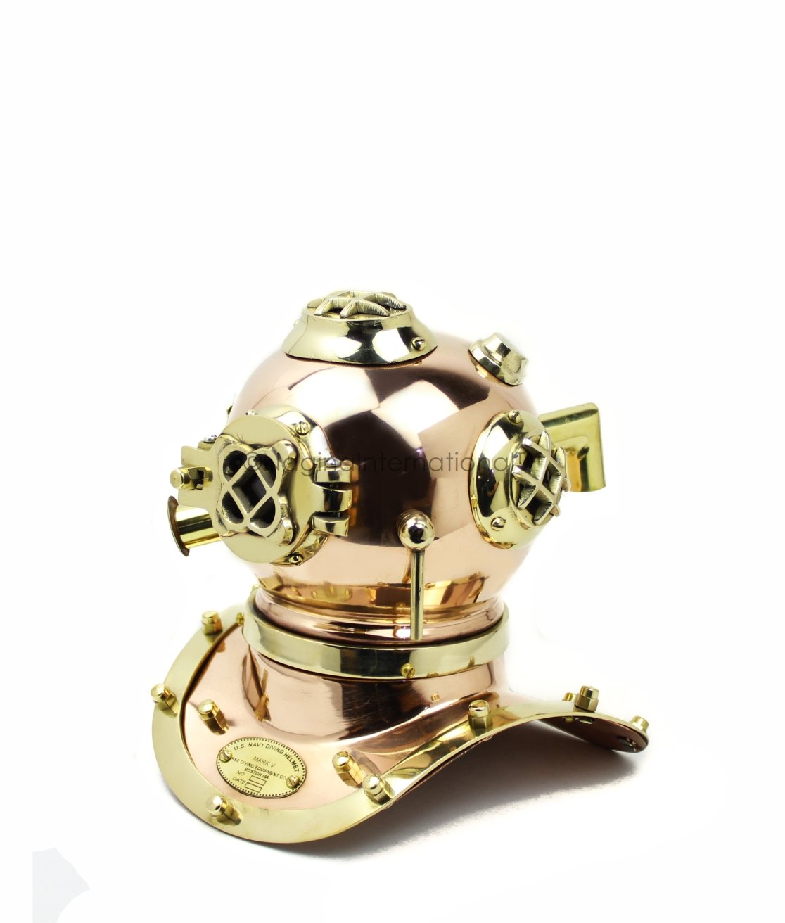 9"Casque de plongée Nautique fabriqué en Laiton, cuivre | Décoration et Cadeaux pour la Maison Maritime | Nagina International