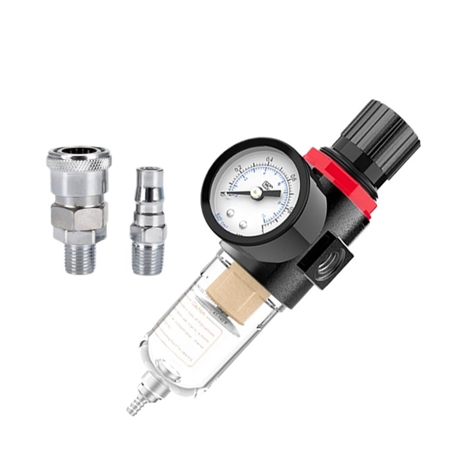 AYNRJKKX Afr-2000 1/4 Pneumatic Filter AFR2000 Suitable for air Compressor Moisture Separator Pressure Regulator Oil Water(AFR-2000 wIth SMPM20)