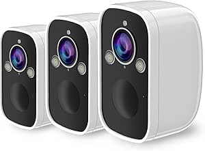 Security Cameras Wireless Outdoor 3pack,2K Battery Powered Spotlight Siren Alarm WiFi Cameras for Home Security, Color Night Vision, AI Motion Detection,2-Way Talk, Waterproof, Cloud/SD Storage asin的图片