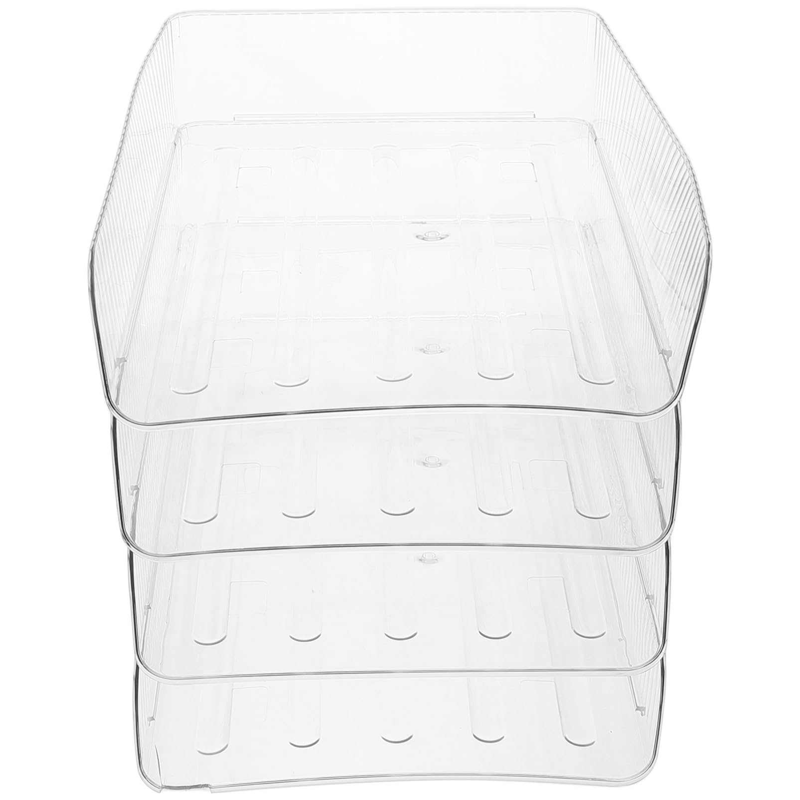 Vaschetta Porta Documenti da Scrivania Impilabile 4 Pezzi in Plastica