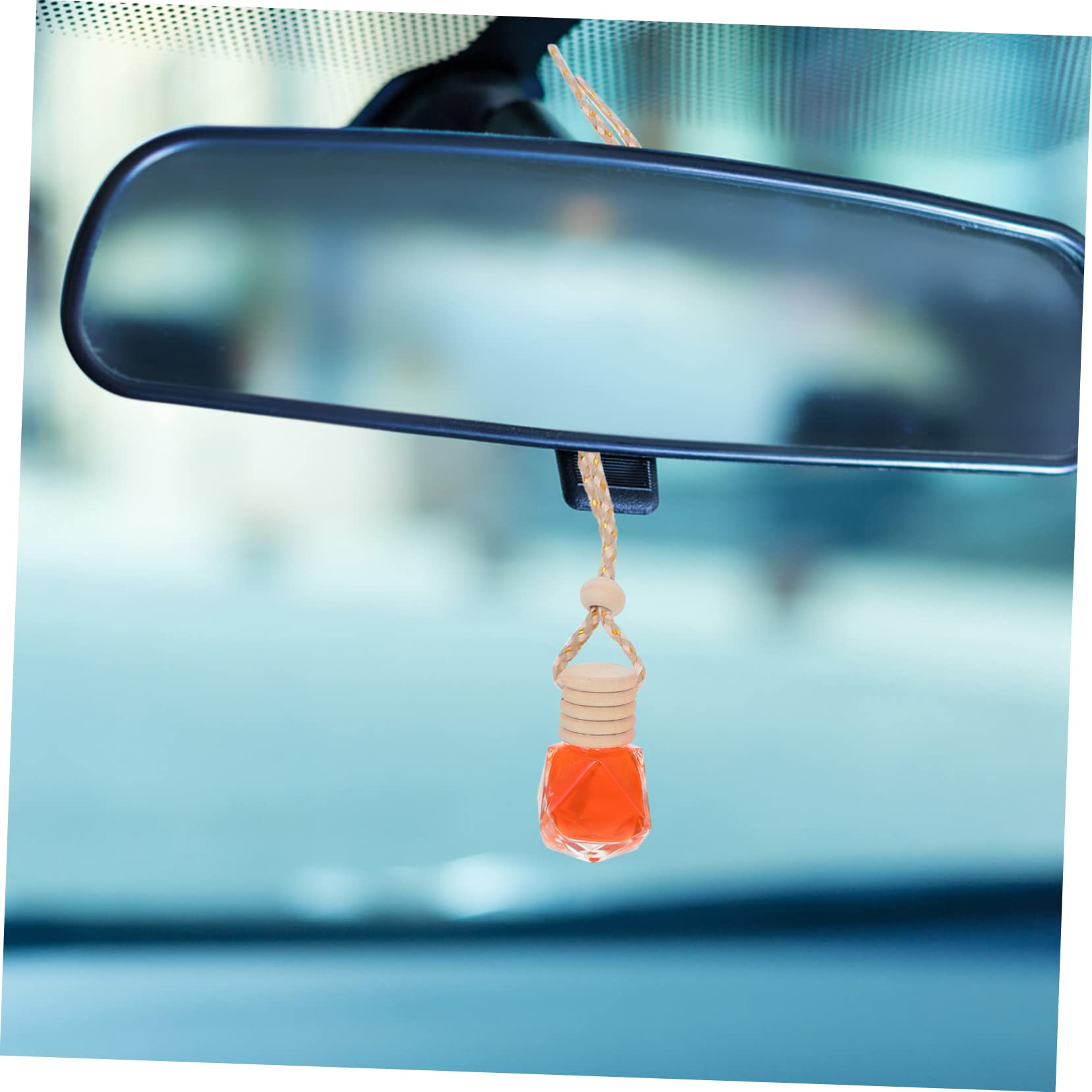 ULTECHNOVO 12pezzi Diffusori Di Essenze Per Auto Con Design Unico Decorazioni Per Auto e Fragranze Bottiglie Di Per Profumi e Oli Essenziali Arancione