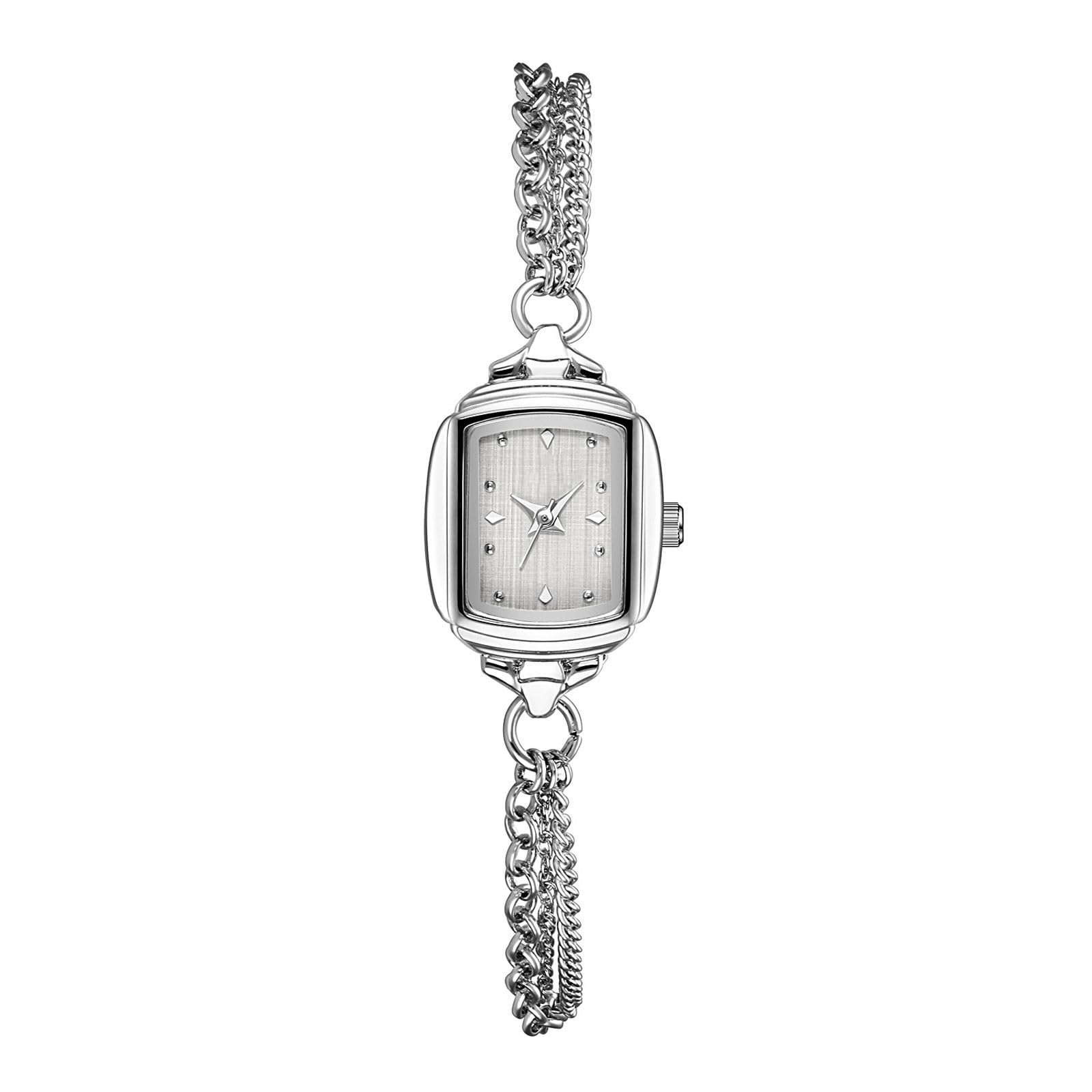 Reloj de Pulsera analógico Sencillo de nicho, Reloj de Cuarzo Ultrafino e Impermeable, Ideal for Mujeres, Rectangular. Reloj de Pulsera