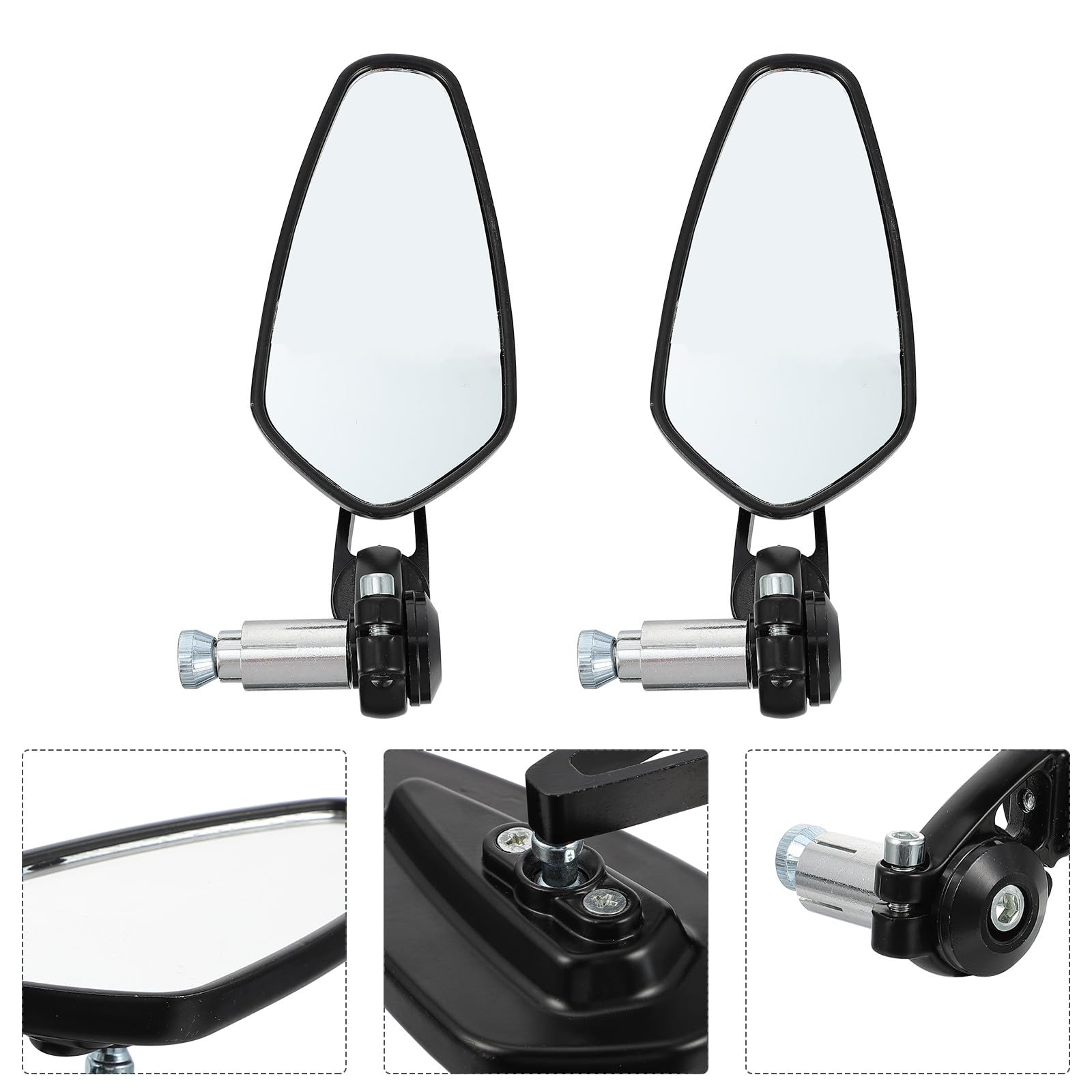Specchietti Abs Lega di 22mm Alluminio Moto Retrovisori in Design Scooter e Motociclette