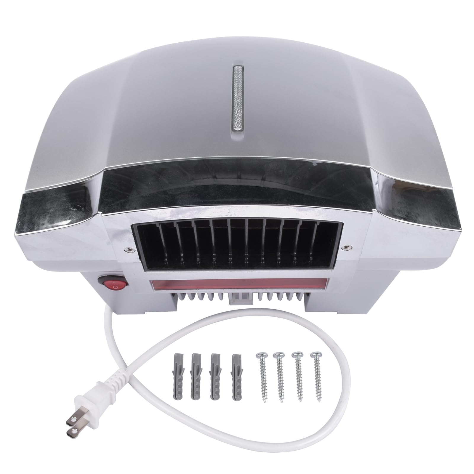 1800W Commercial Hand Dryer, Automatic Electric Hand Dryer, Noise Reduction High Speed Hand Air Dryer for Commercial & Household, Silver Mixizap