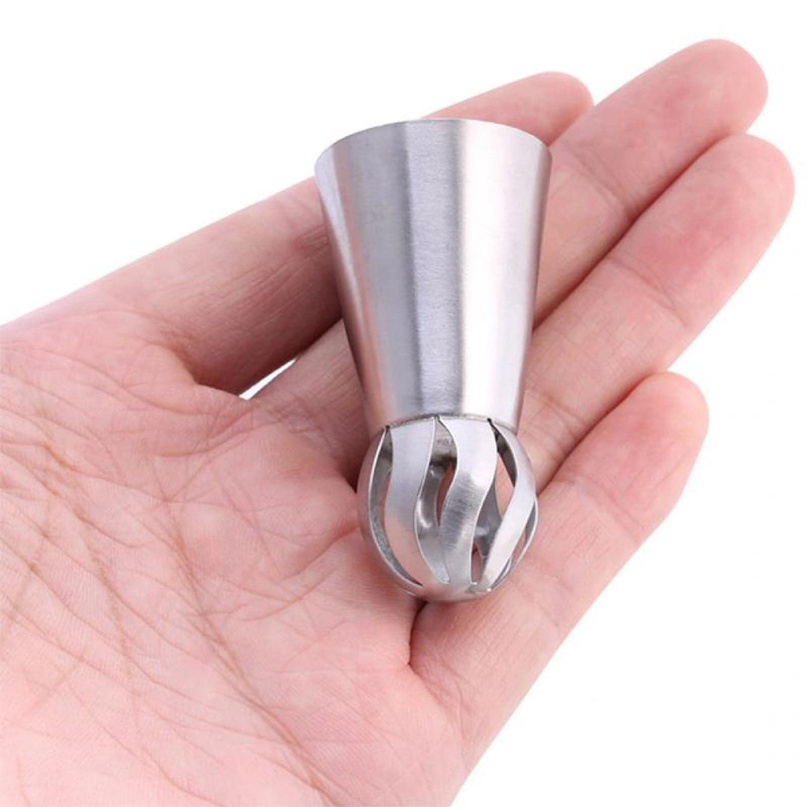 Siringa per decorare dessert, set di siringhe per cupcake, utensili da forno in acciaio inossidabile, strumenti per la glassa con 6 ugelli per glassa, raschietto per crema da dessert