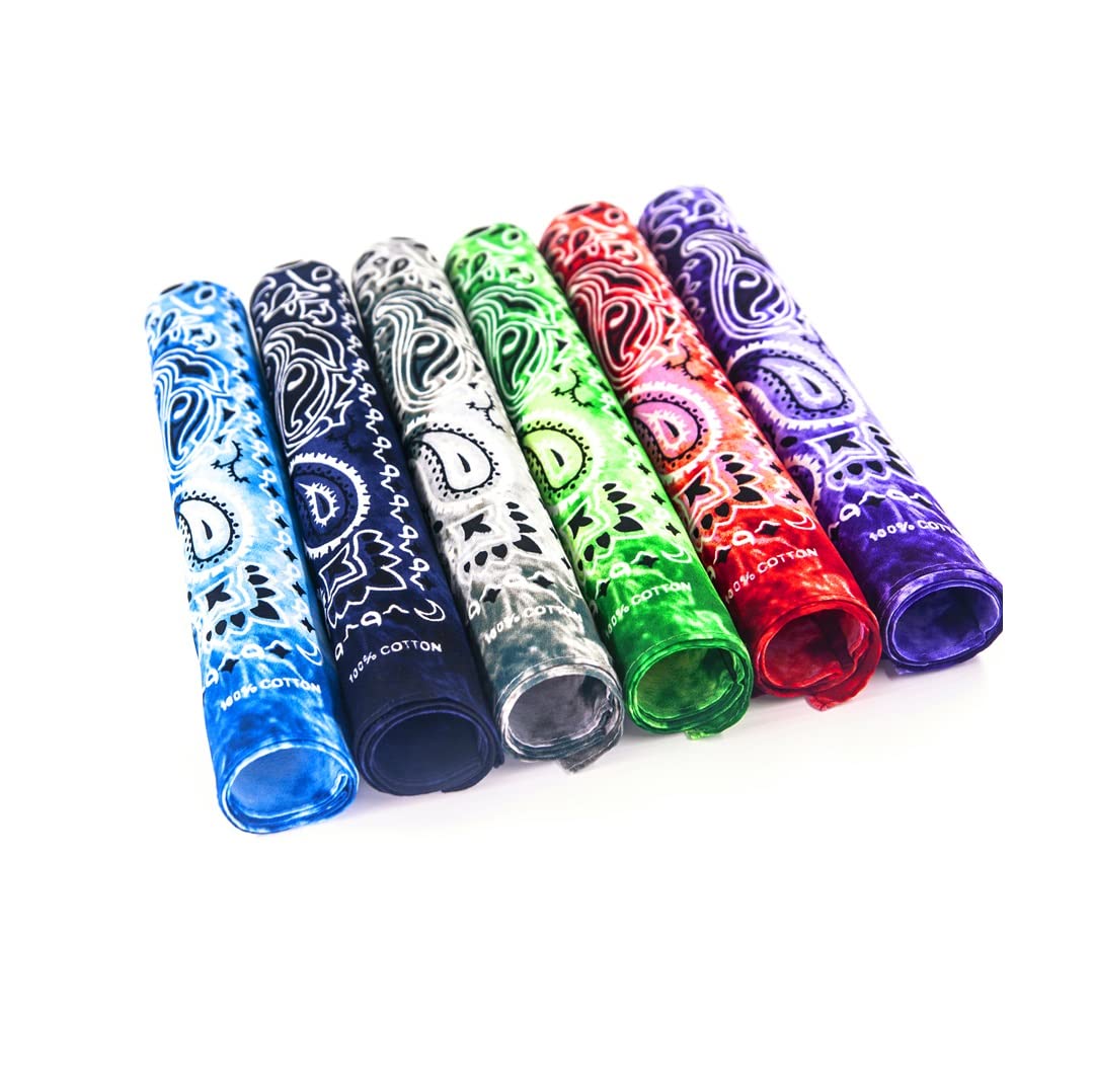 triumphal 100% Cotton bandanas/scarves for Men & Women Tie Dye printing 12pcs