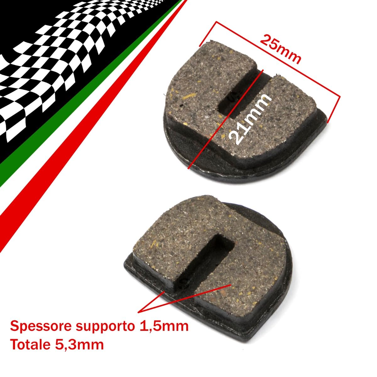 1CP Pastiglie Freno Posteriori Per Minicross Morini 50cc 2T » Fusion Motor - Foto 7