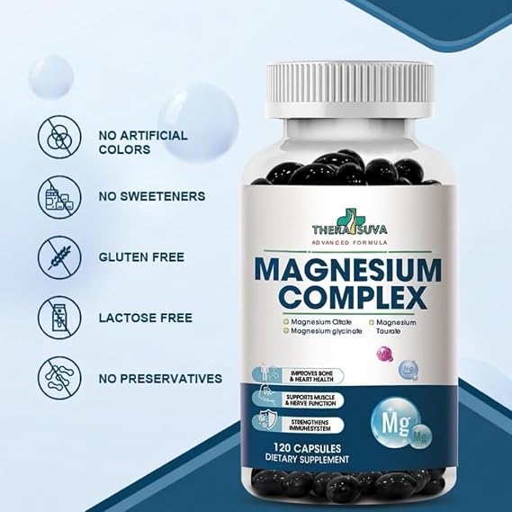 High Absorption Magnesium Complex | Element Magnesium Complex for Muscle, Bone & Nerve Health, 2 Month Supply, 120 Softgels