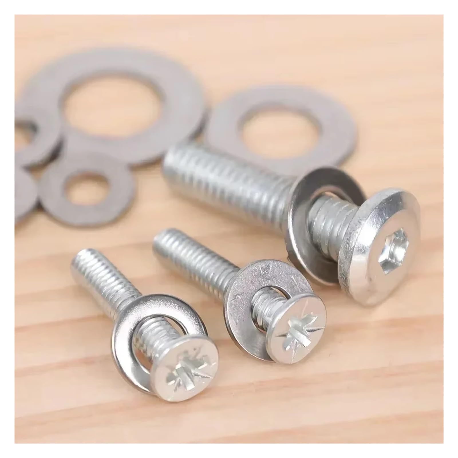 Kit surtido de arandelas planas de acero inoxidable, juego de arandelas planas de metal, juntas de tornillos, tornillos, arandelas, accesorios para el hogar de fábrica (910 piezas)