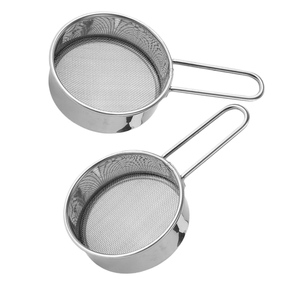 Ciieeo 2pcs Handheld Mini Powder Sugar Sifter Stainless Steel Mesh Kitchen Sieve for Baking Coffee and Tea Compact Design for Home and Travel Use