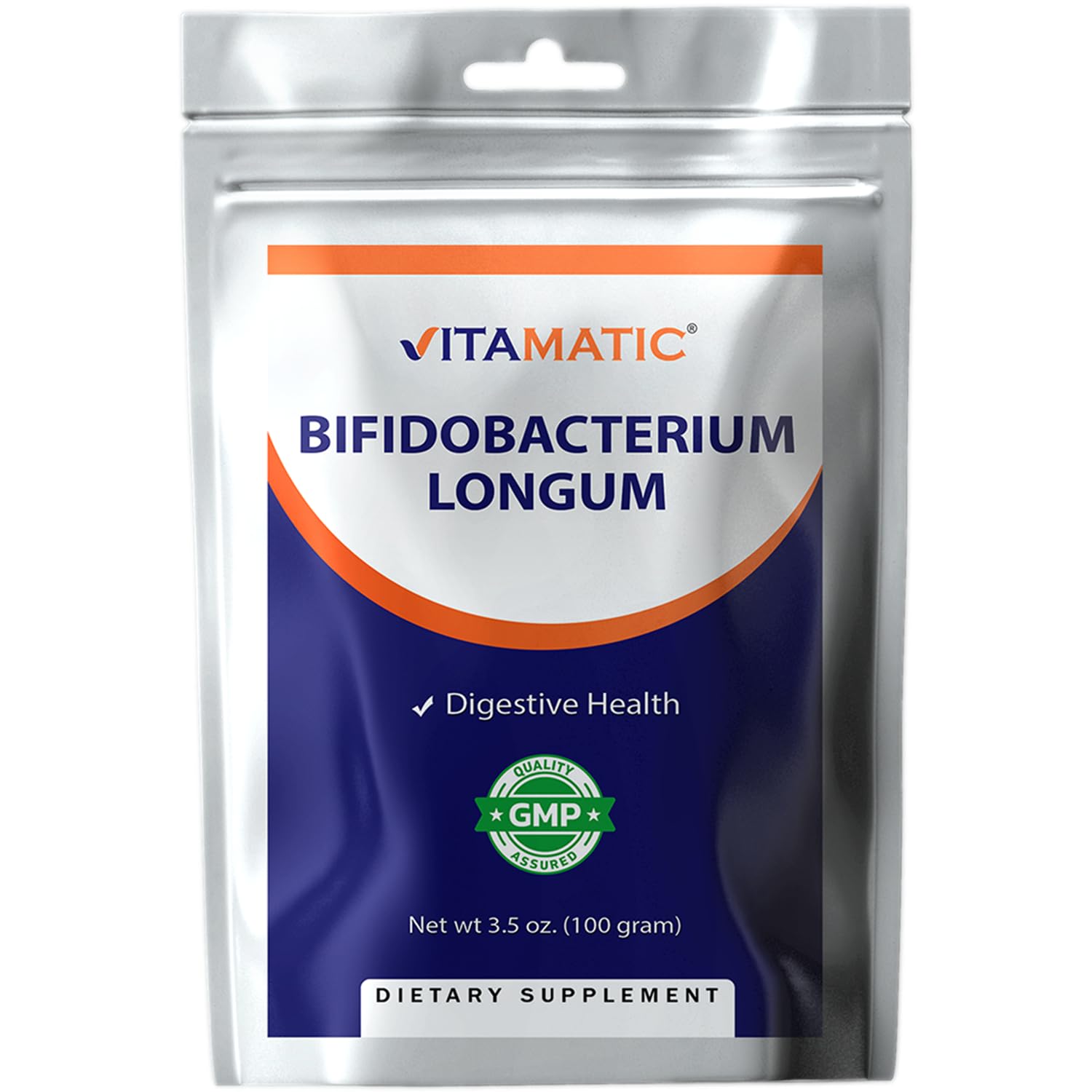 VitamaticBifidobacterium Bifidum Probiotic Powder - Digestive Health Support - 100 Gram (3.5 OZ) - 100 Servings