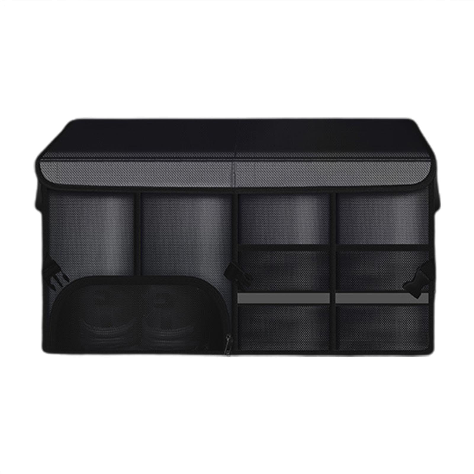 Organisateur de coffre de voiture avec couvercle, organisateur de rangement