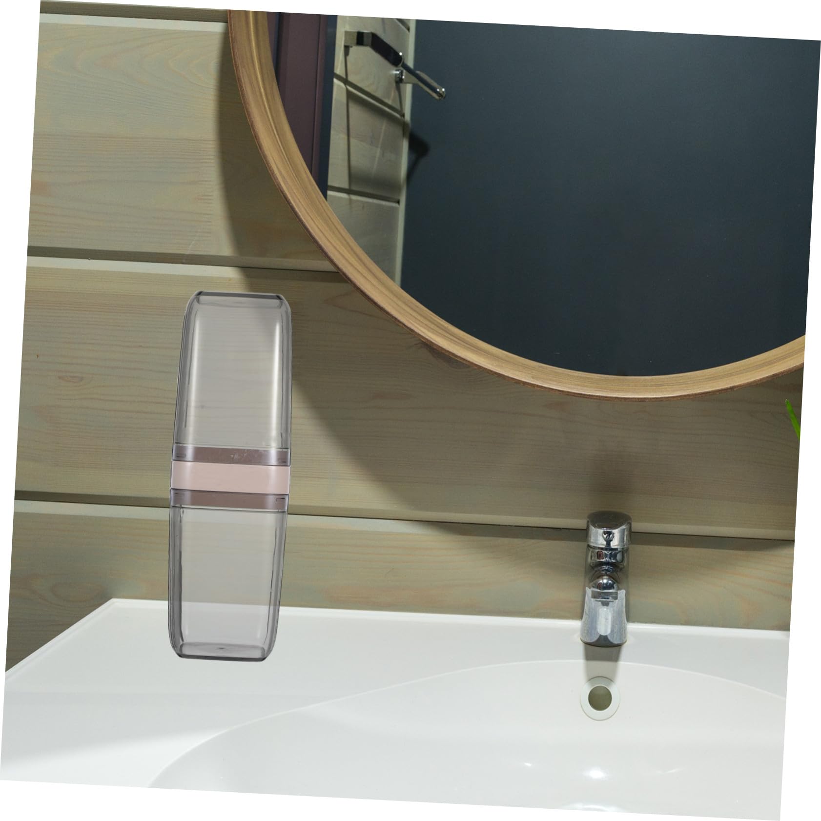 5 Piezas Estuche Portátil para Cepillo de Dientes de Viaje Caja Reutilizable para Almacenamiento de Pasta y Cepillo Material Pet y Abs Compacto y Ligero para Viajes Oficina y