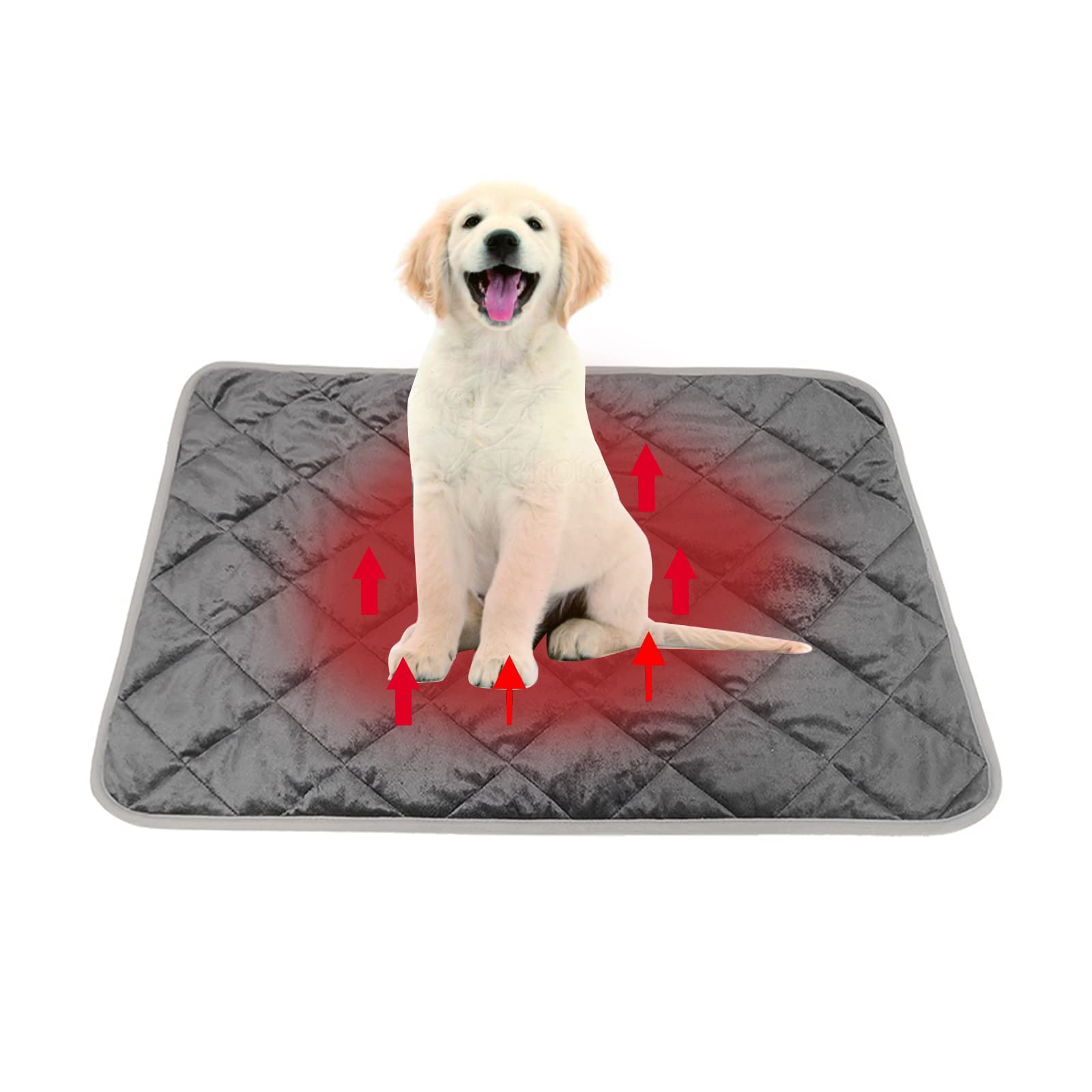 NICEYEA Pet Self Warming Pad Self Heating Dog Mat Winter Extra Warm