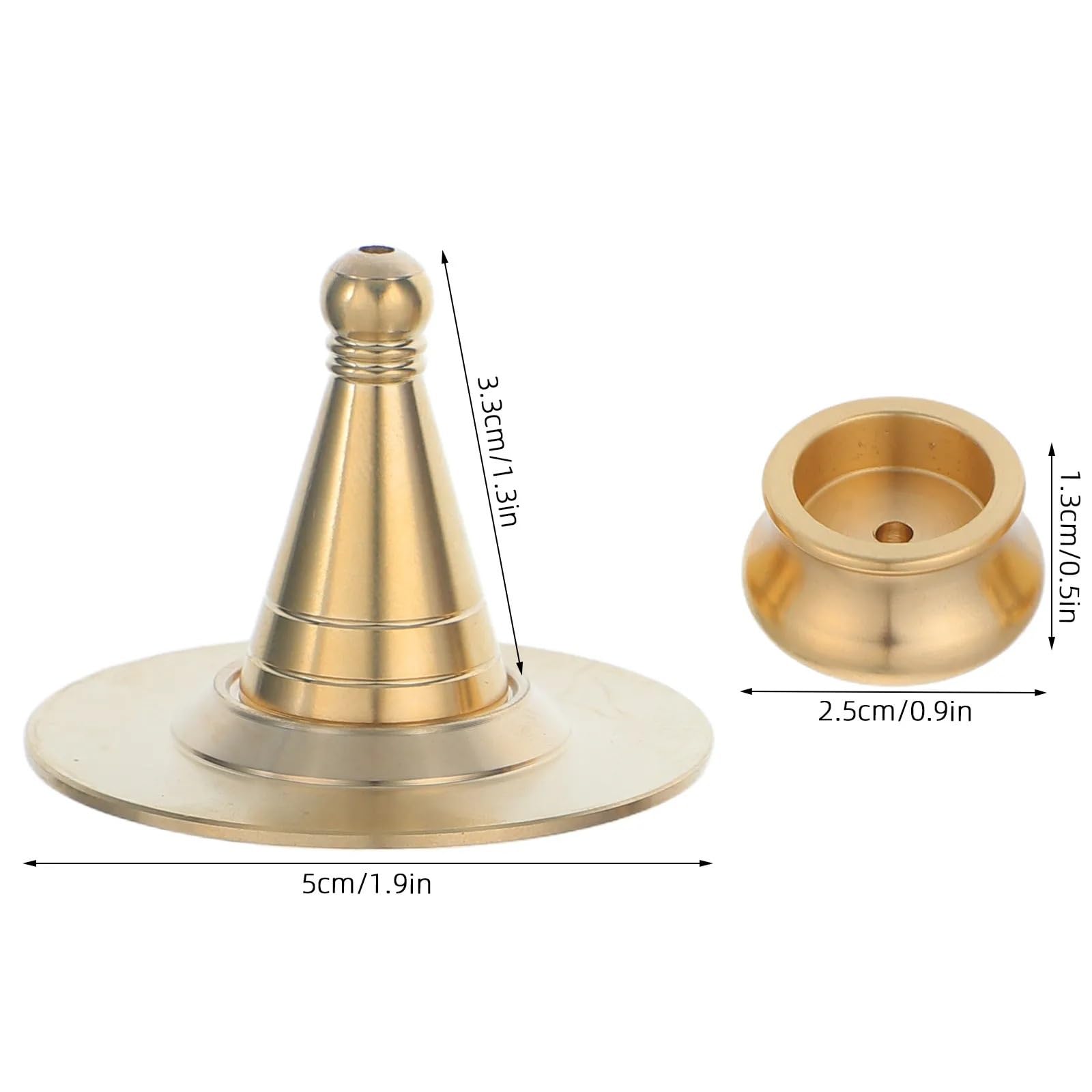 Stampo per Coni Incenso in Rame 1 set di stampi for cono incenso for porta | Stampo con raccoglicenere, kit for la produzione di incenso fai-da-te, accessori for fragranze fai-da-te