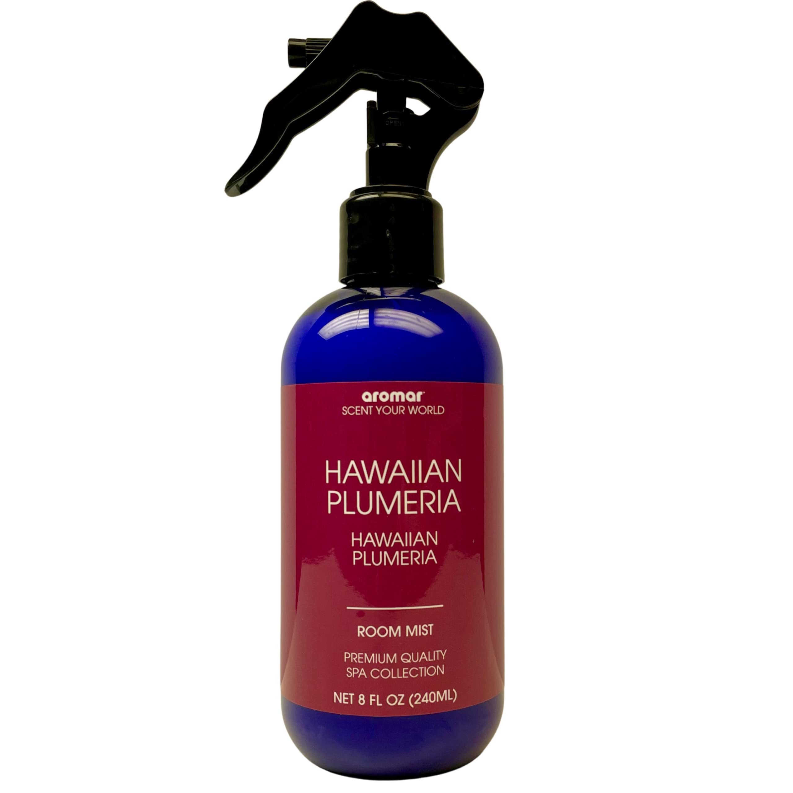 Aromar Essential Room Mist and Fabric Spray with Natural Freshener Aromatherapy for a Fresh and Rejuvenated Home 8 oz Hawaiian Plumeria