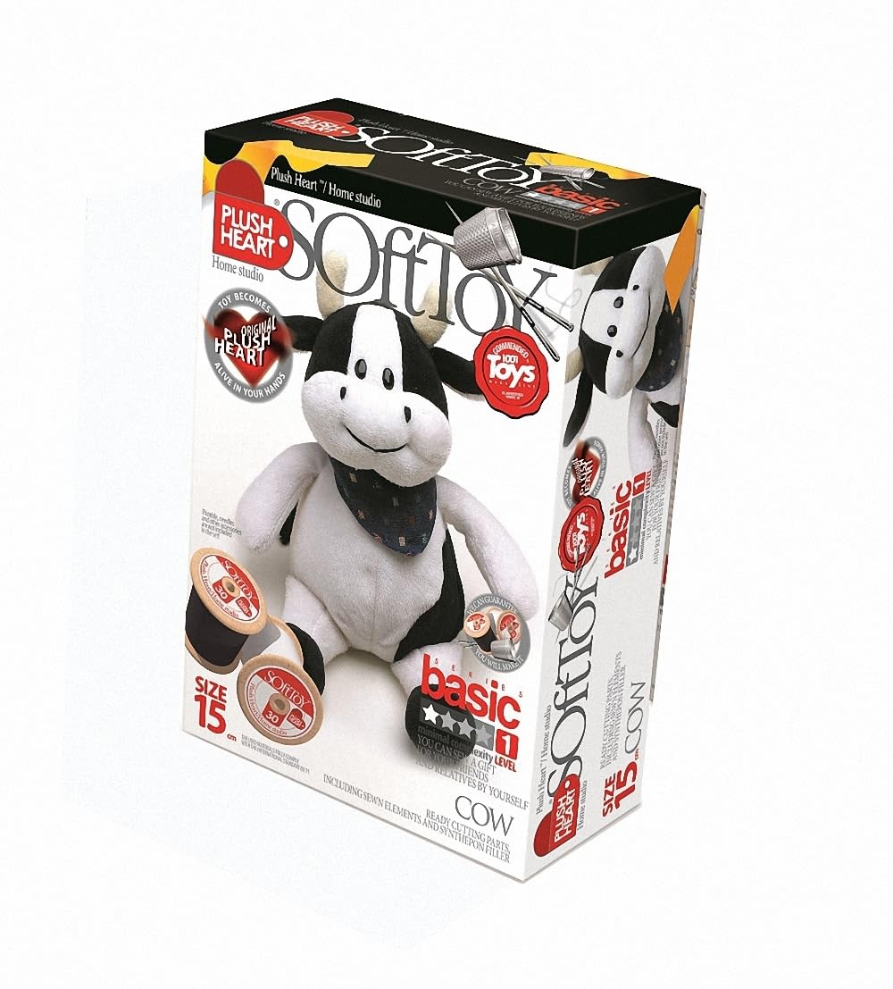 15 cm Cow Sitting DIY Toy