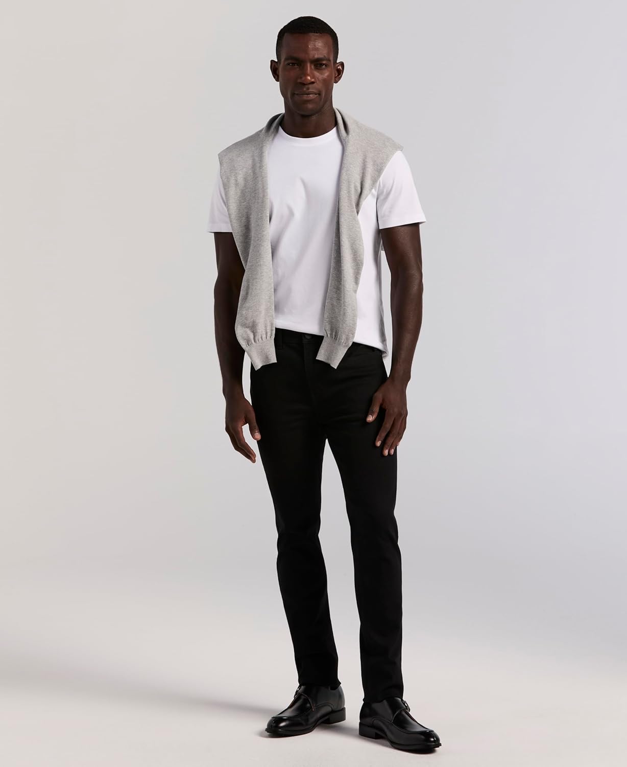 Perry Ellis Mens Slim Fit 5-Pocket Denim Pants - Image 5