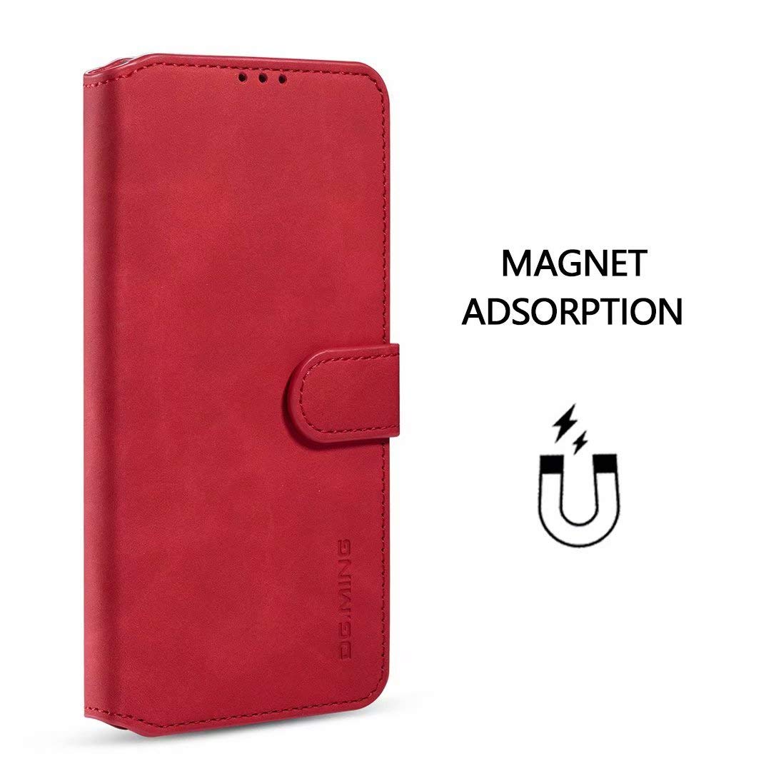 SONWO Cover per Xiaomi Redmi 7A, Flip Caso in PU Pelle Case Cover Portafoglio Custodia per Xiaomi Redmi 7A, [Kickstand] [Slot per Schede], Marrone