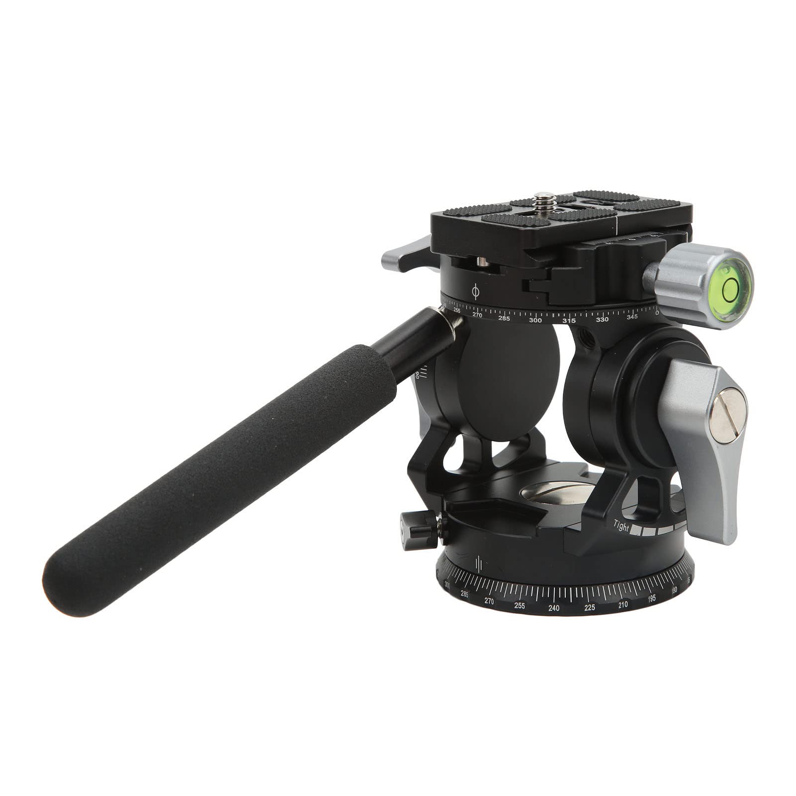 Cabezal de Trípode Panorámico para Cámara de Aleación de Aluminio con, Cabezal Fluido Ligero para Disparar Cámaras SLR