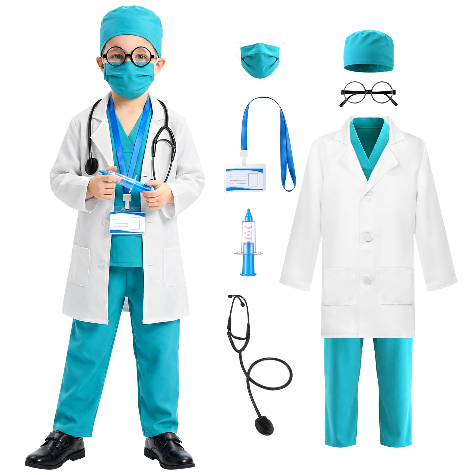 Harsever Doctor Costume Set (150), Green