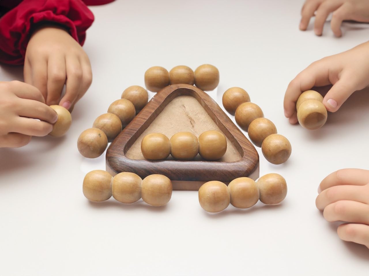 TARANG ARTS Wooden Triangle Ball Puzzle Game | Geometric Ball Puzzle for Kids & Childrens (B0CZLR1TZP) Amazon Price History, Amazon Price Tracker