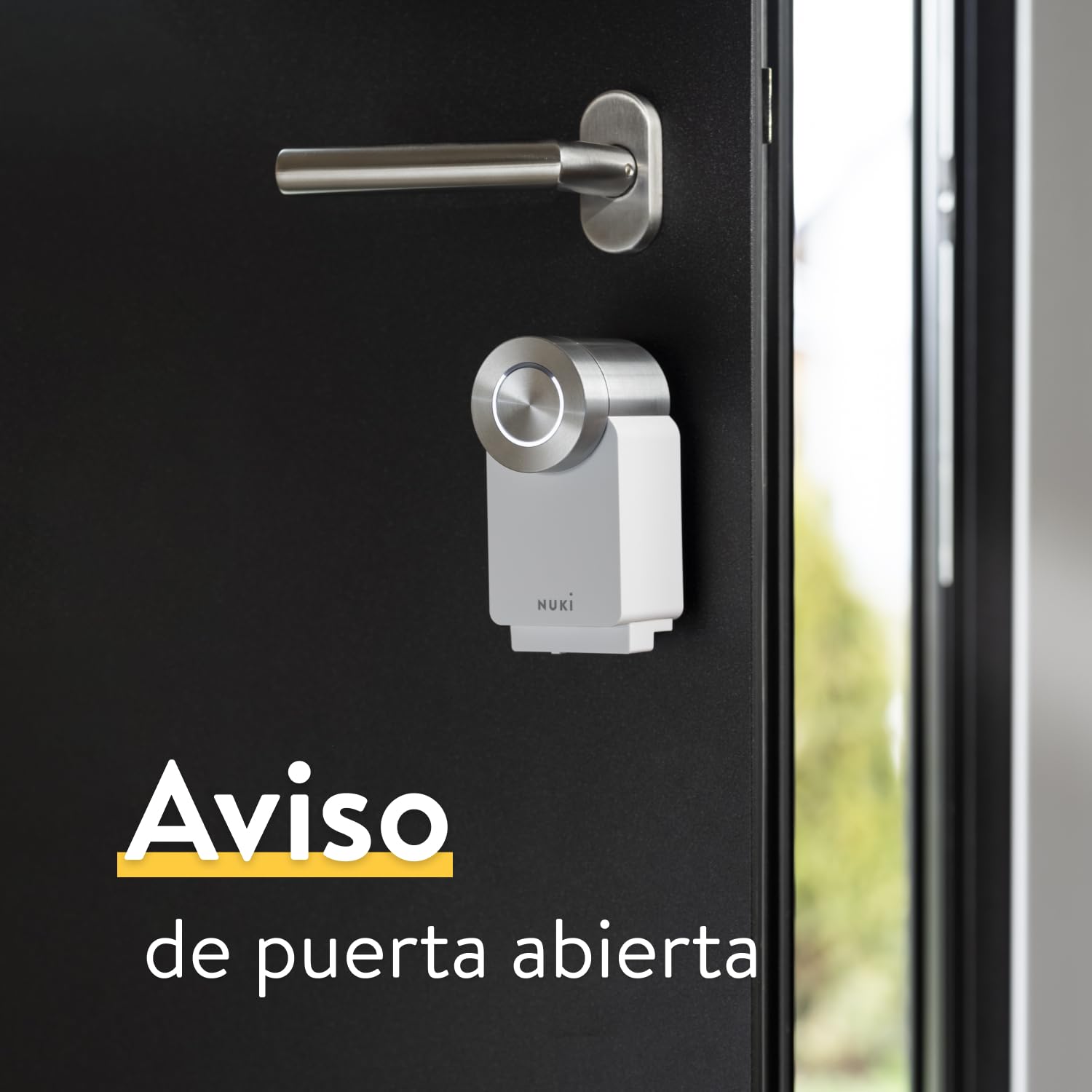 nuki Sensor inteligente de puerta para Smart Lock, notificaciones (abierta, cerrada) a distancia, Bluetooth, accesorios para cerradura electrónica