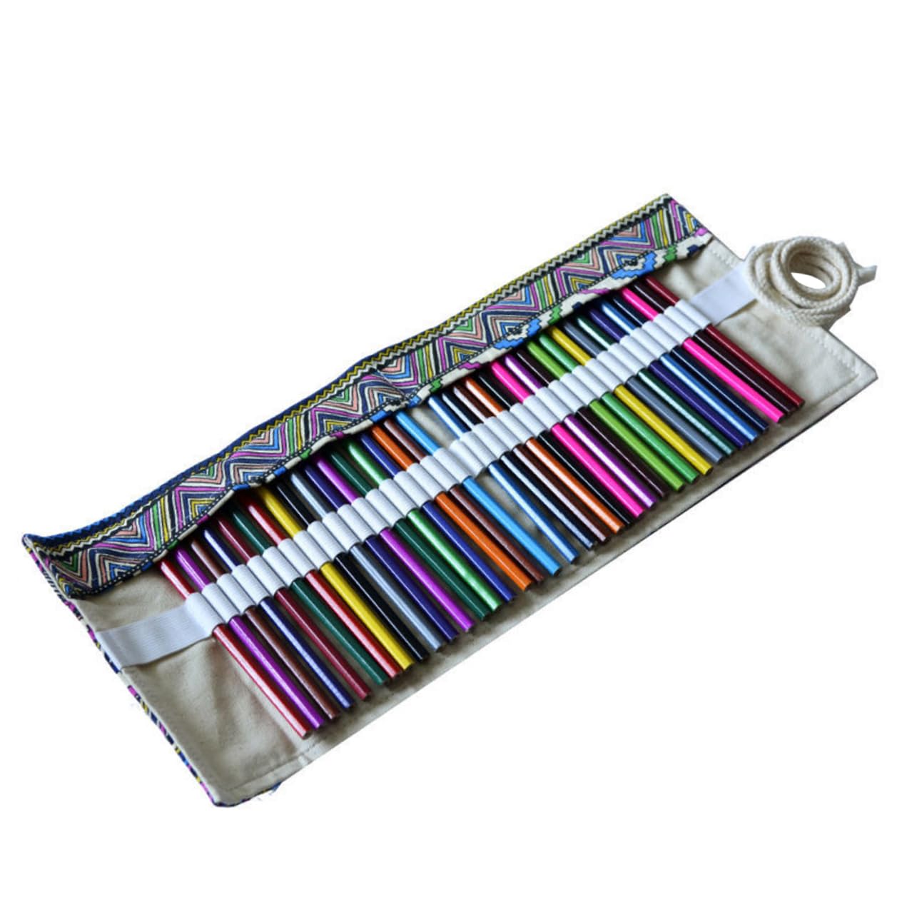 STOBOK 3piezas Estuche Enrollable De Lápices De Ranuras Organizador Portátil para Material De Arte Diseño para Estudiantes y Artistas