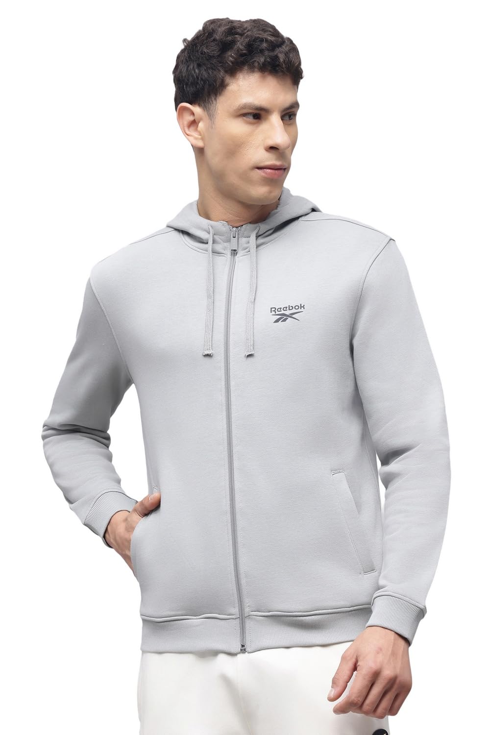Reebok Men’s Full-Zip Hoodie – Soft Fleece Sweatshirt with Adjustable Hood & Front Pockets-picture-38