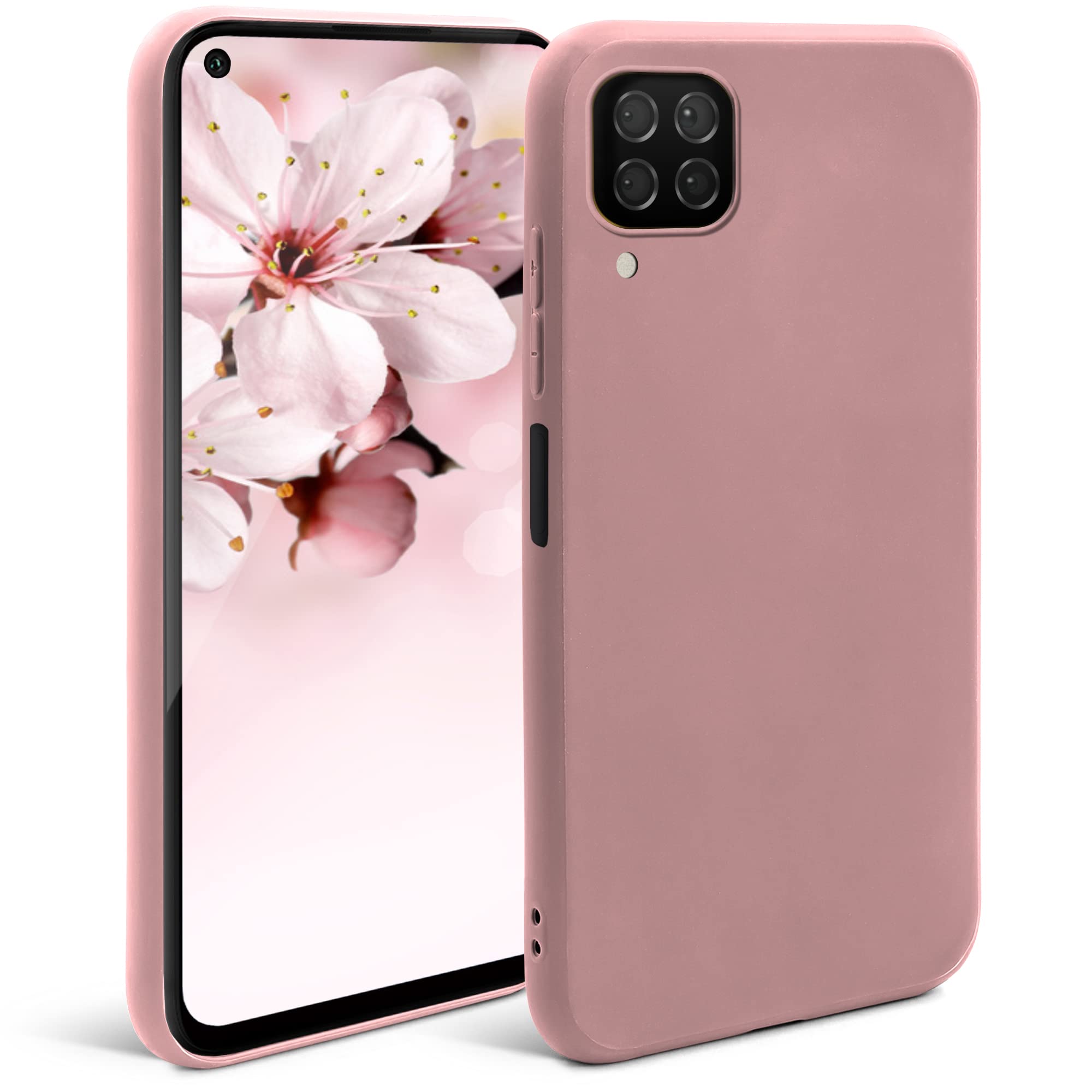 Moozy Minimalist Series Silicone Case for Huawei P40 Lite, Rose Beige  Matte Finish Slim Soft TPU Cover