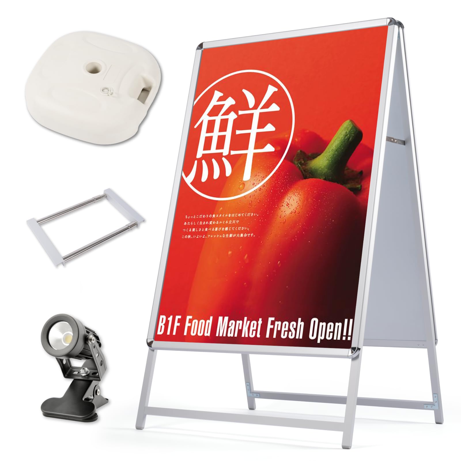 看板 立て看板 12色セット蛍光ペン 両面 アルミ製 屋外 スタンド看板 パネル Amazon | [禄越] 看板 a型 店舗用 A型看板 スタンド看板 立て