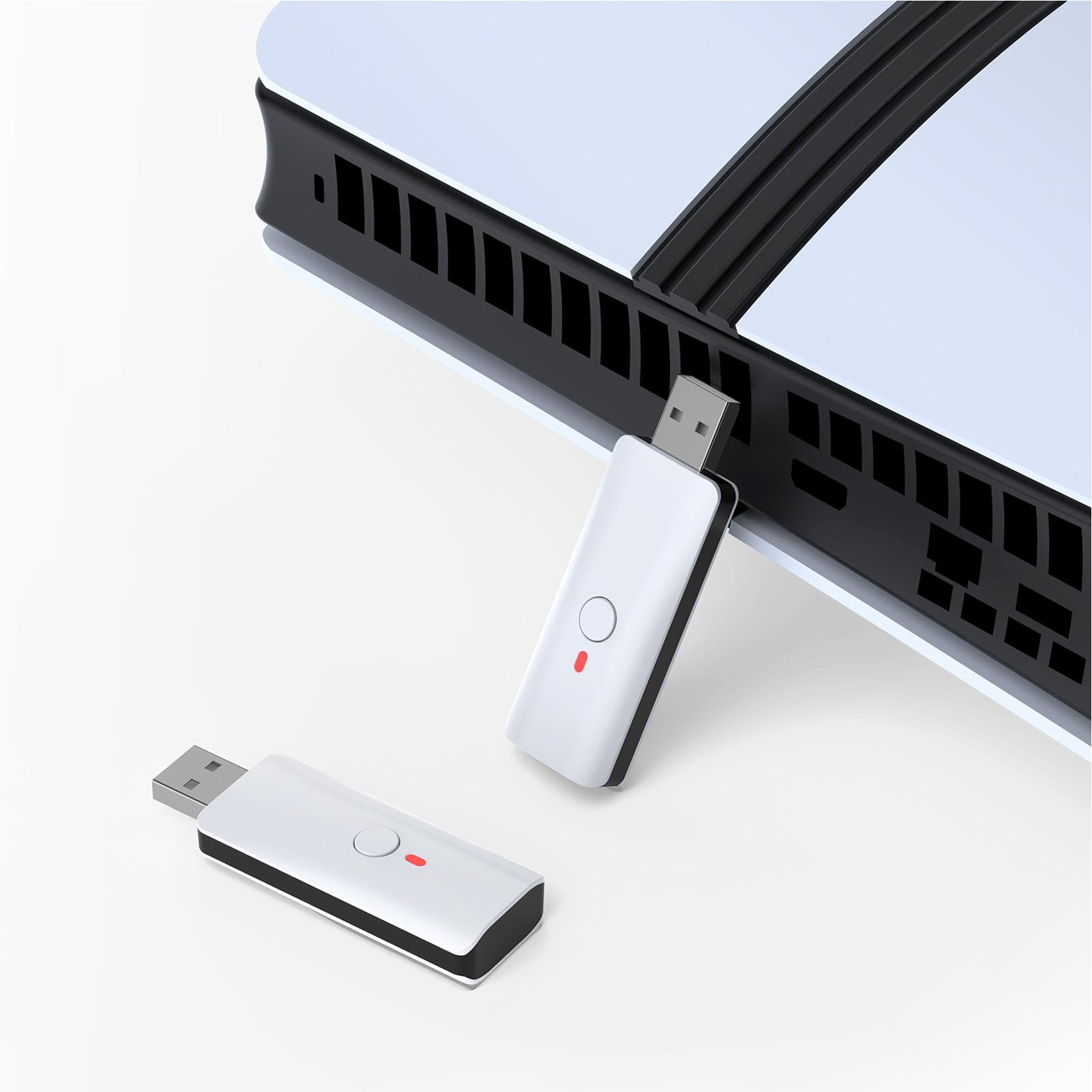 Adattatore per controller wireless compatto e portatile con funzionalità migliorate per i giochi, compatibile con serie X/S, Pro, PC, (bianco)