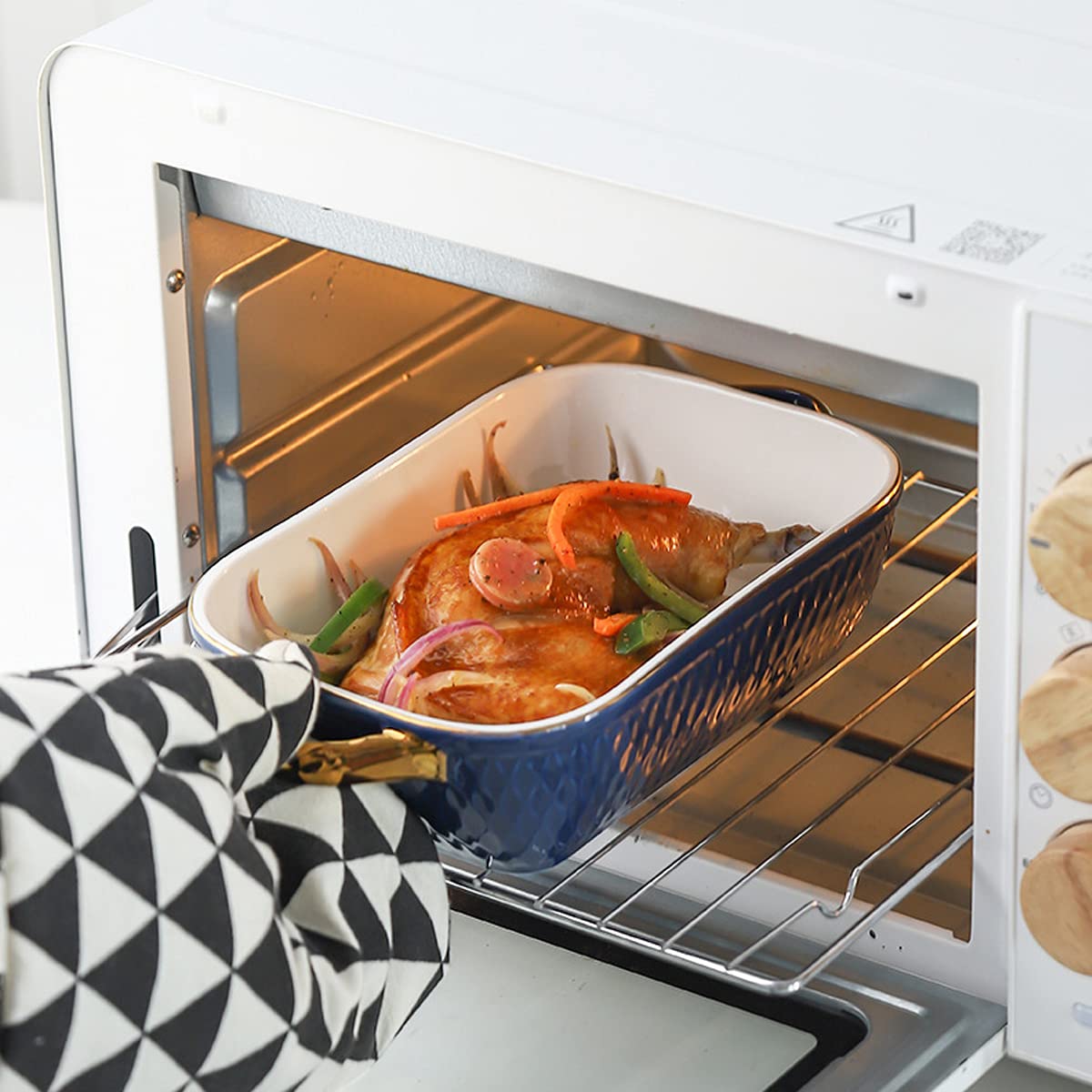POECER Keramische bakschaal, 2.11qt/2000ml