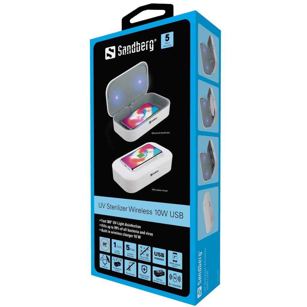 Sandberg Stérilisateur UV sans Fil 10 W USB