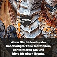 3D-Drache Holz-Puzzle für Erwachsene, 300 Teile, 34 × 34 cm – Ansicht 6