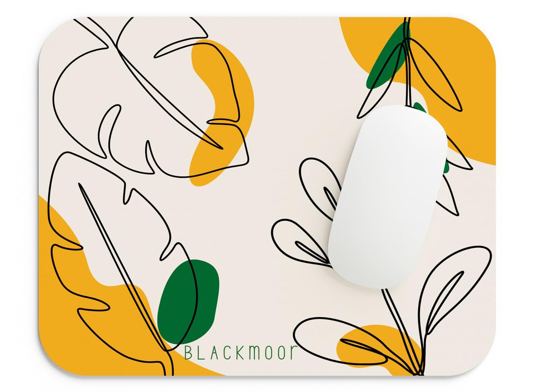 Blackmoor Abstract Mouse Pad 9×7 Inch | Smooth Surface & Non-Slip Rubber Base | Artistic Mouse Mat for Gaming, Office, Study & Laptop Use | Colorful Aesthetic Design