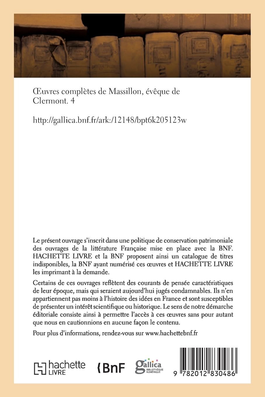 Oeuvres complètes de Massillon, évêque de Clermont. Tome 4 (Religion)