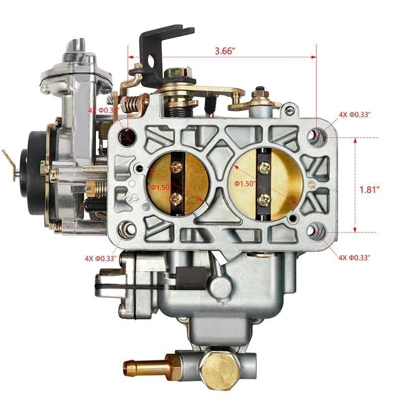 Carburateur 32/36 DFEV starter électrique kit carbu Holley 5200 VW - 6